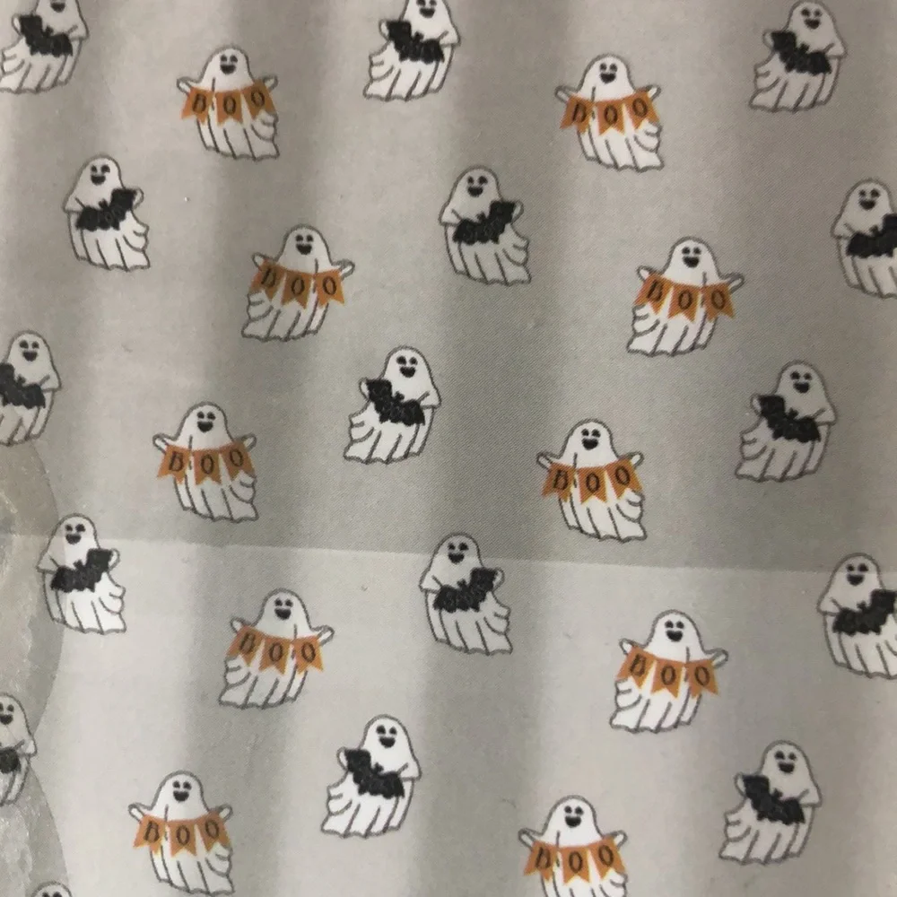 Envogue Halloween Ghost Shower Curtain Set